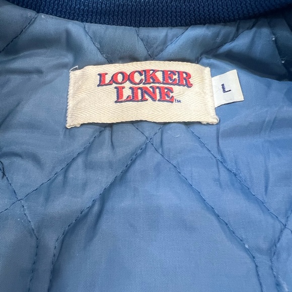 VINTAGE 1990s DETROIT PISTONS LOCKER LINE SATIN JACKET SZ. LARGE MADE IN USA - Picture 5 of 8